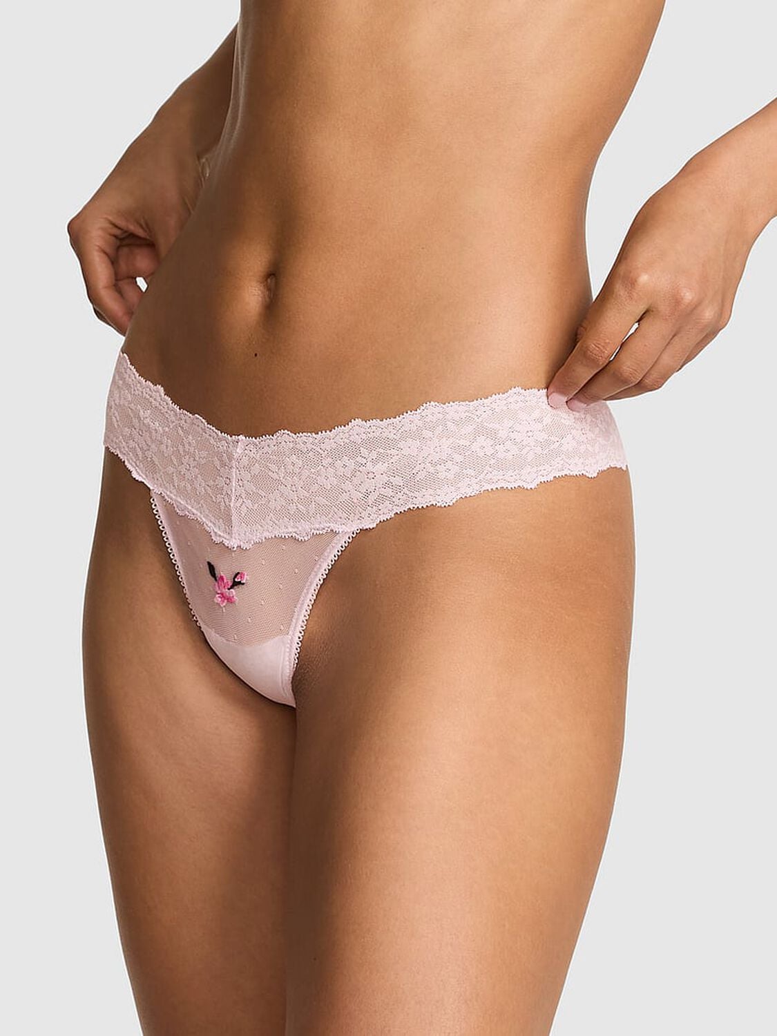 vs Pink PINK Wink&trade; Thong Panty Pink Tulip 1 of 3 