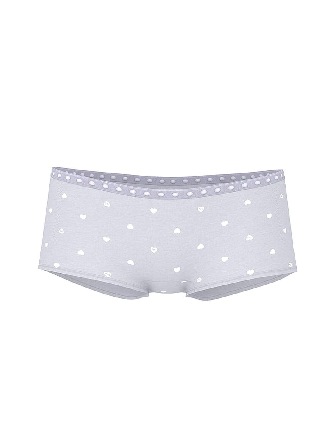vs Pink Logo Boyshort Panty Medium Heather Grey Heart Dog Print 3 of 3 