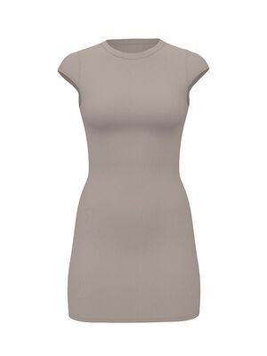 All-Day Soft Ribbed Bodycon Dress