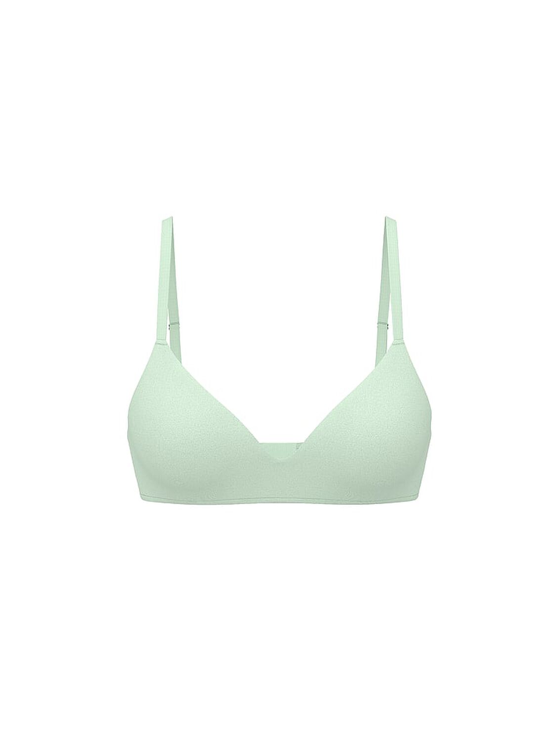 vs Pink Wear Everywhere Wear Everywhere Push-Up Wireless Bra Mint 3 of 3 