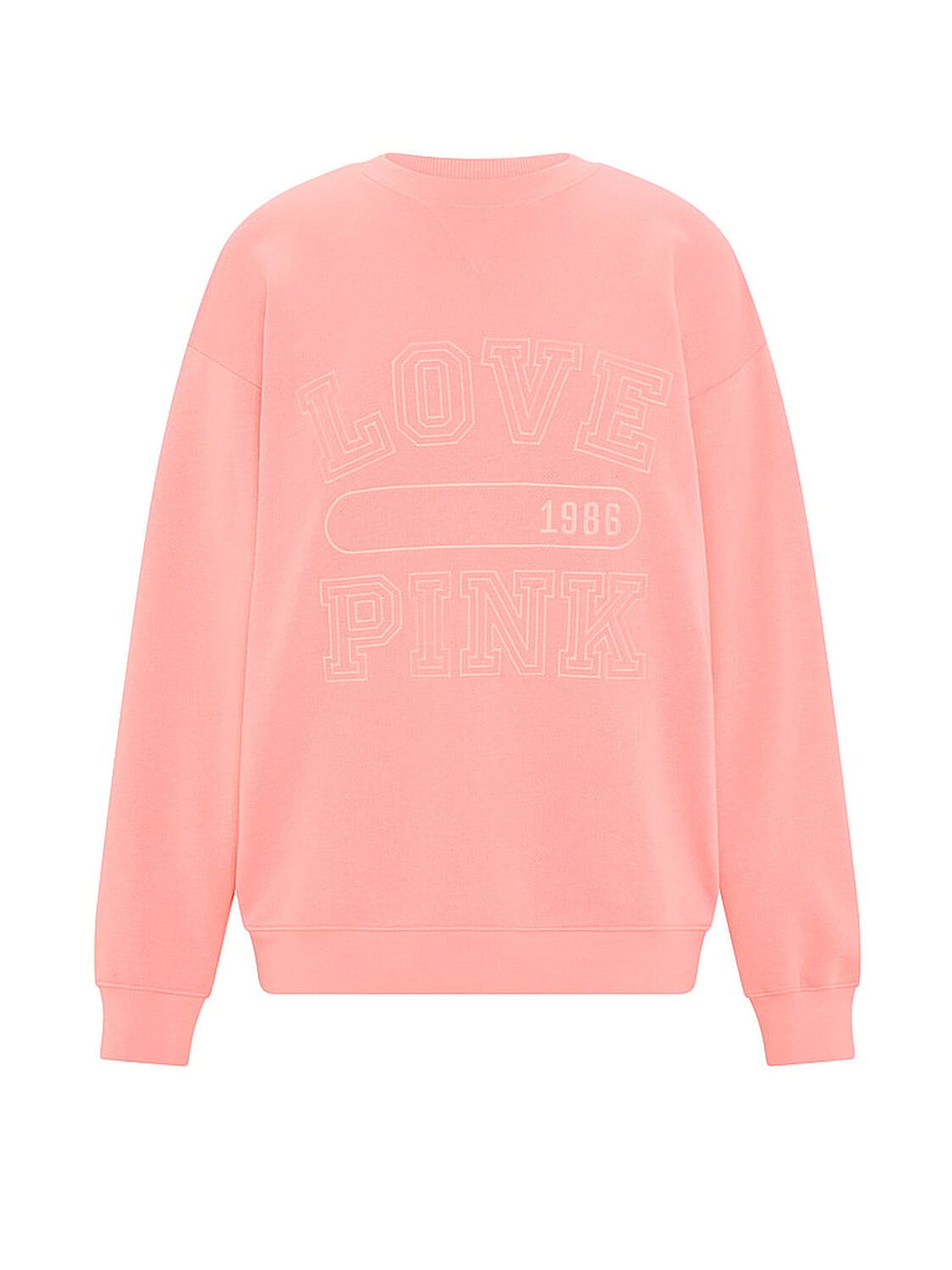 vs Pink Campus Fleece&trade; Crew Sweatshirt Pink Hope 3 of 3 