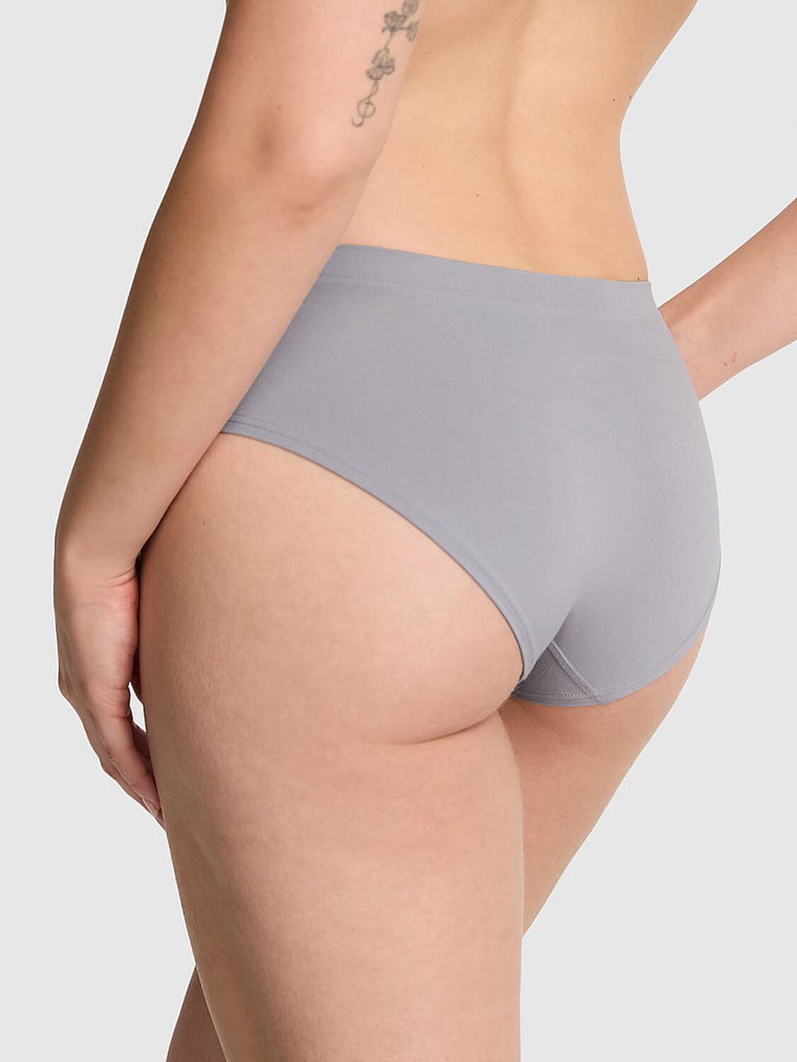 vs Pink Seamless Hiphugger Panty Grey Oasis 2 of 3 