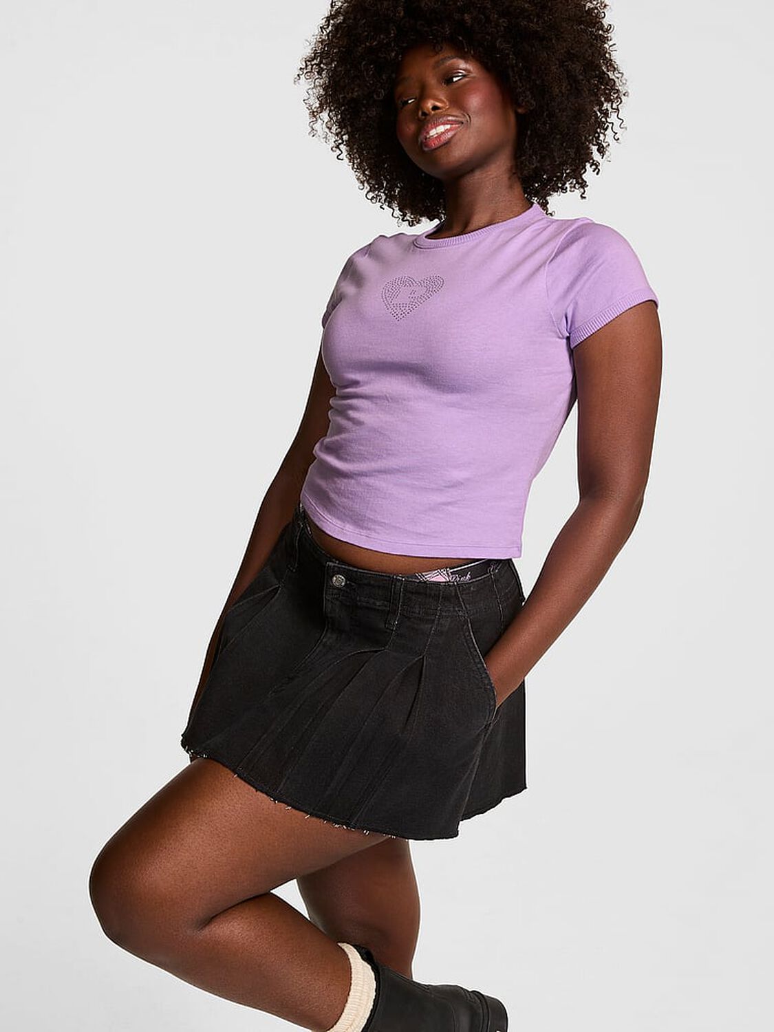 vs Pink Retro Cotton Tee Aster Vday 1 of 4 