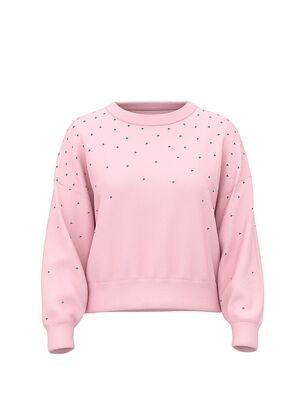 Ivy Fleece Studded Crew Sweatshirt
