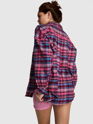 100% Cotton Favorite Flannel Button-Down Sleepshirt