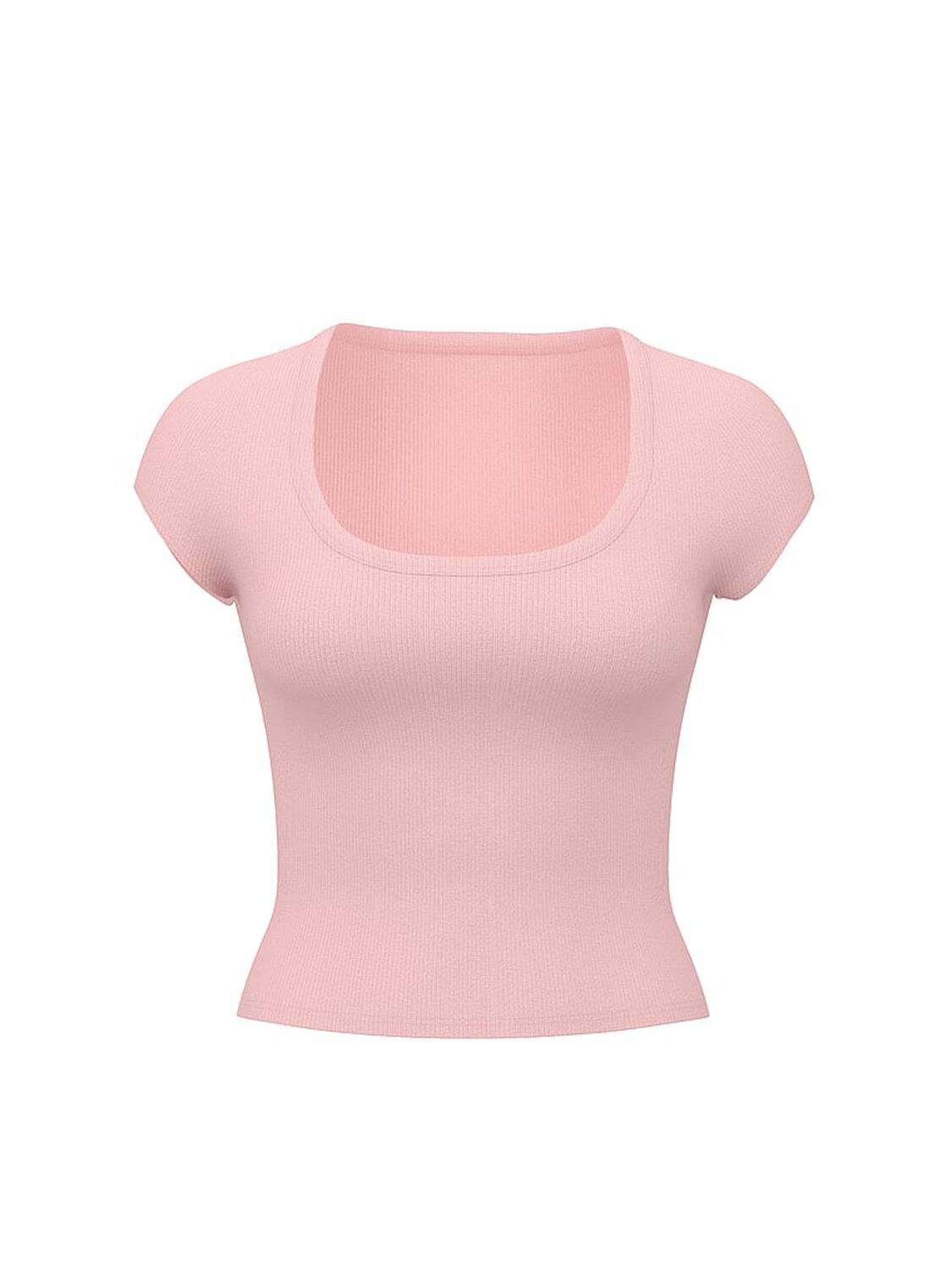 vs Pink Vintage Ribbed Scoop Tee Dollhouse Pink 3 of 3 