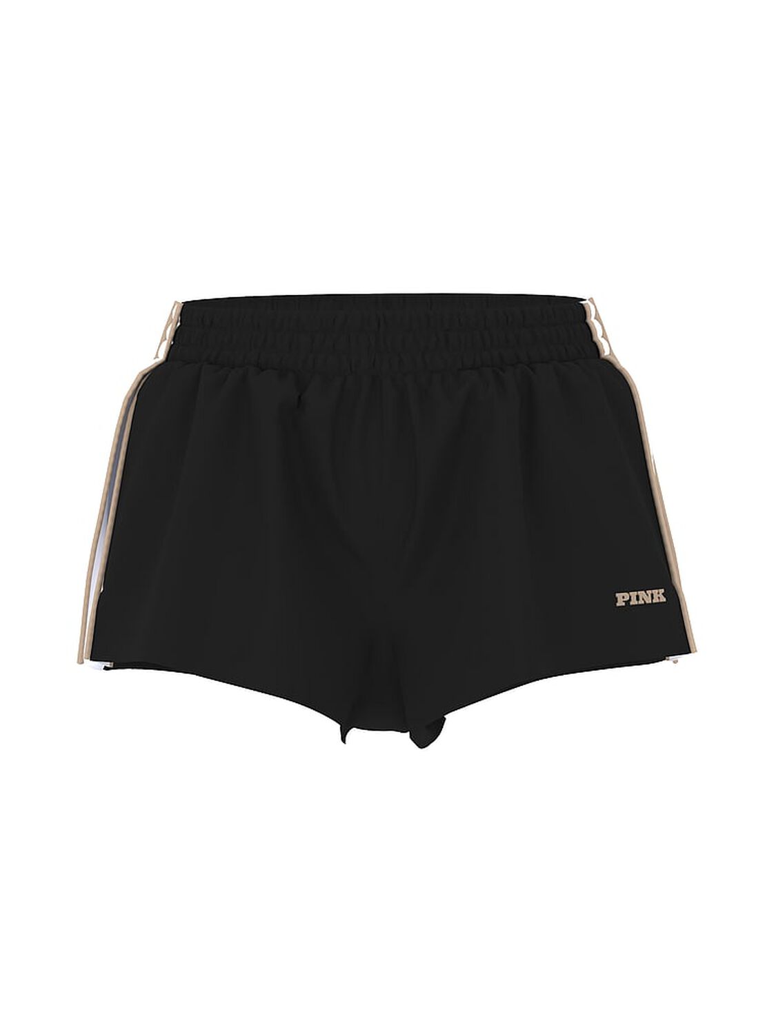 vs Pink Tech Woven Retro Shorts Pure Black 2 of 3 