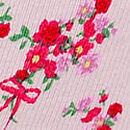 Cotton Bikini Panty, Pink Tulip Floral Bow, swatch