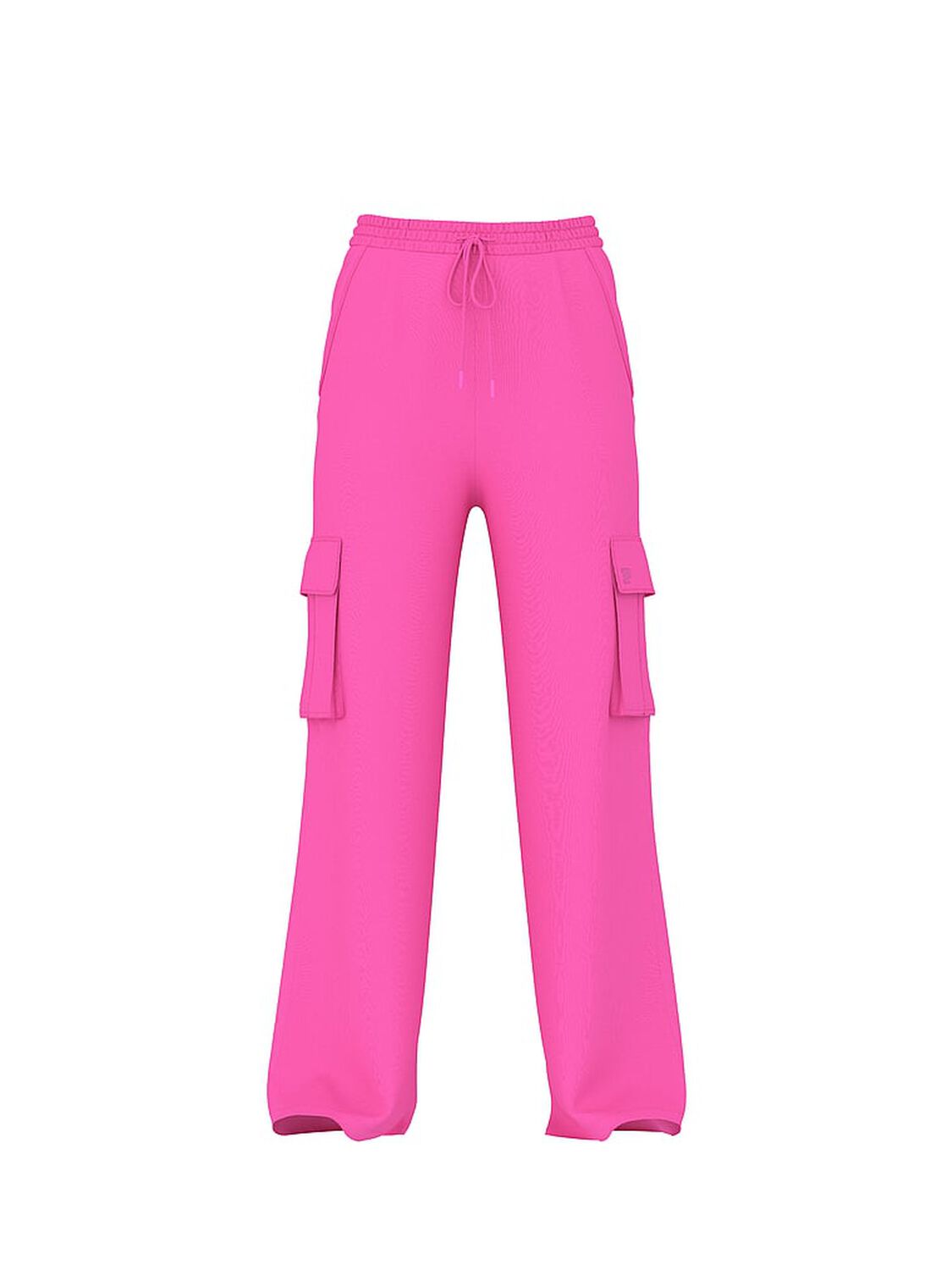 vs Pink Ivy Fleece Wide-Leg Cargo Sweatpants Pink Gossip 3 of 3 