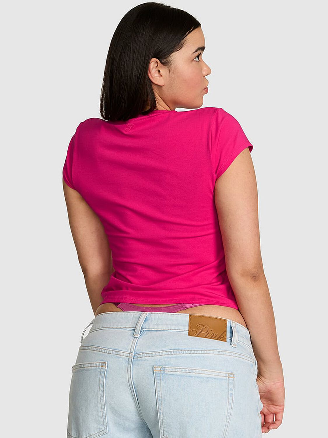 vs Pink Cotton Baby Tee Hot Stuff 2 of 3 