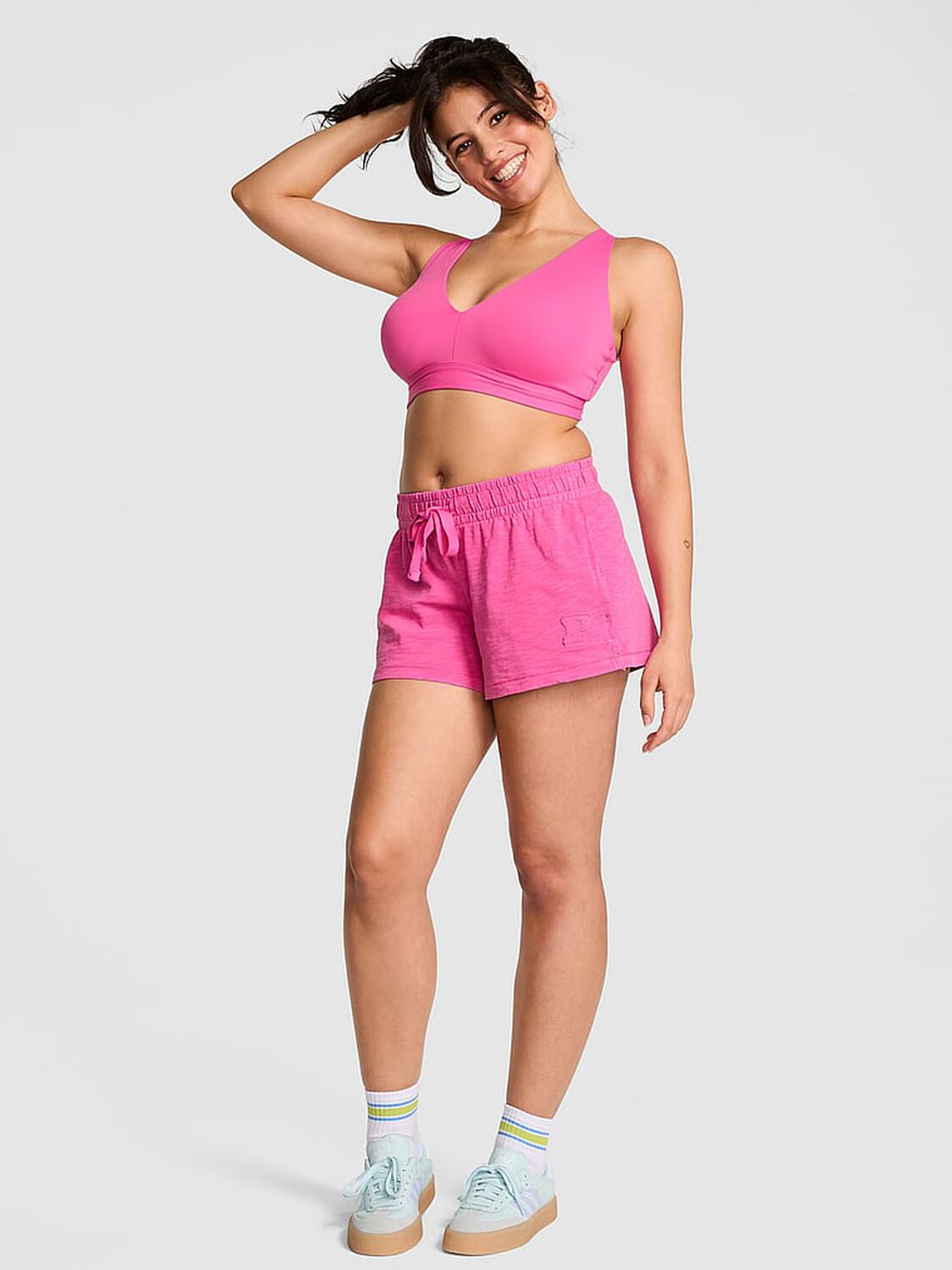 vs Pink Lightweight Lounge Shorts Pink Gossip 1 of 2 