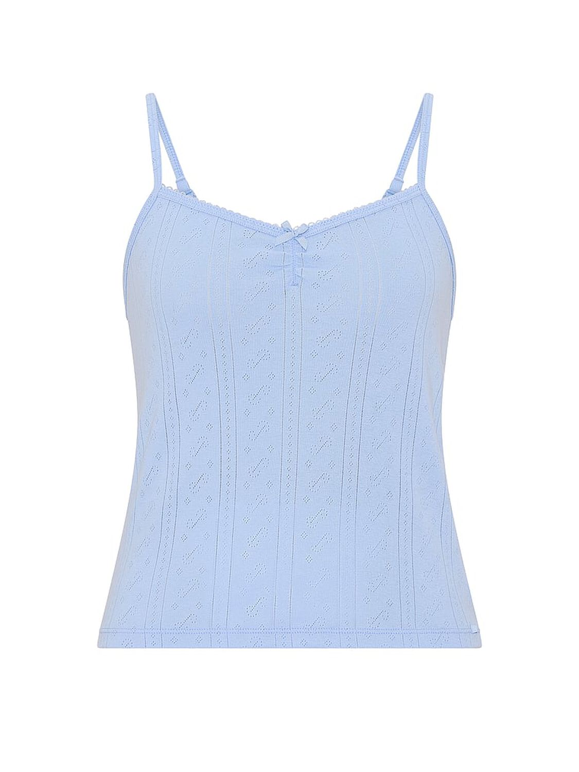 vs Pink Pointelle Sweetheart Cami Blue 3 of 3 