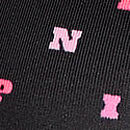 Wear Everywhere Front-Close Push-Up Bra, Black Scattered Logo Print, swatch