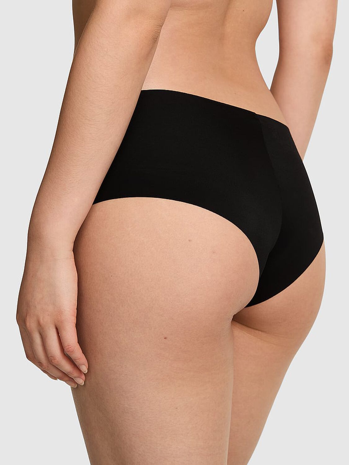 vs Pink No-Show Cheeky Panty Black 2 of 4 