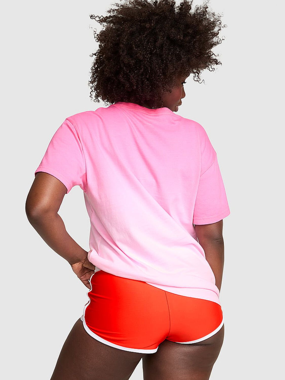 vs Pink Campus Cotton Tee Pink Lollipop Dip Dye 2 of 2 