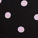 All-Day Cotton&trade; Low-Scoop Racerback Bra, Black With Pink Dots, swatch