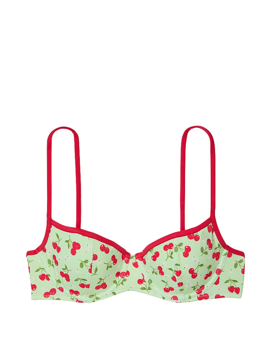 vs Pink By Frankies Bikinis Buttercup Bikini Top Cherry Hearts 3 of 3 