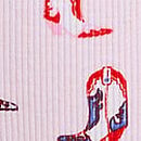 Cotton Back-Tie Cheeky Panty, Pink Tulip Cowboy Boots Print Side Tie, swatch