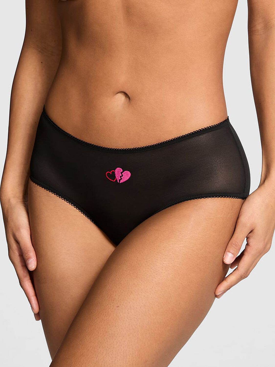 vs Pink Wink Cheeky Panty Black 1 of 4 