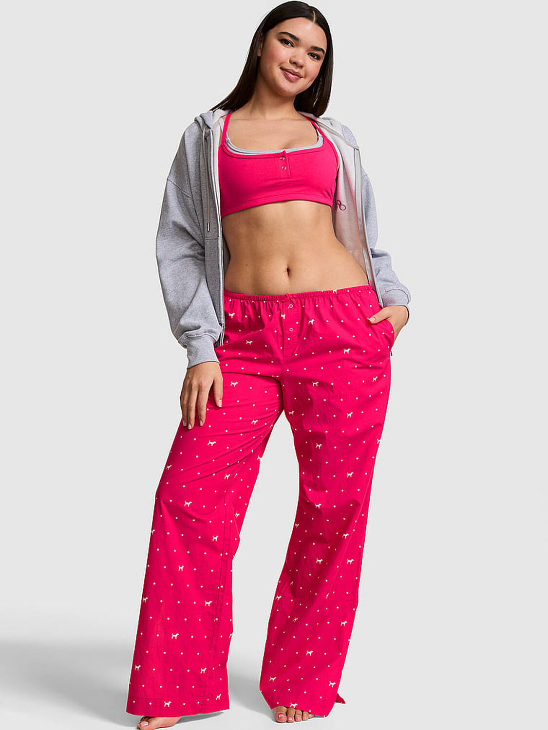 vs Pink Sweet Dreams Pajama Pants Hot Stuff Dot & Dog 1 of 3 