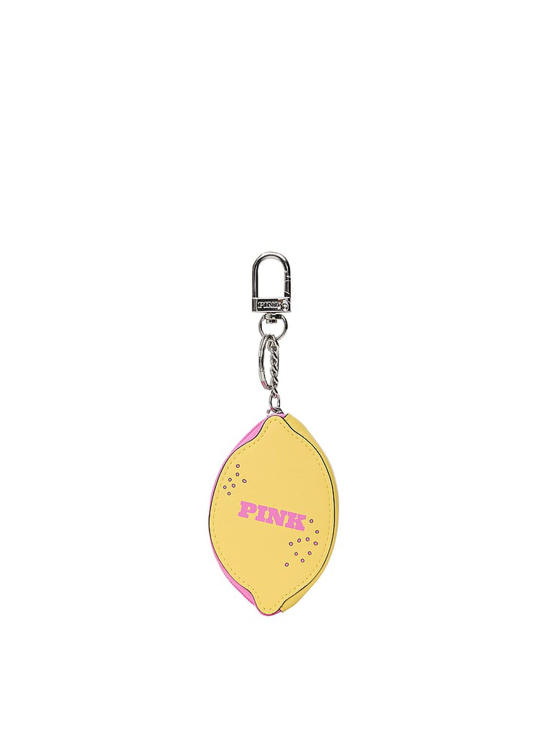 pink Pink Zip Pouch Keychain Charm Lemon/Yellow Daisy 2 of 3 