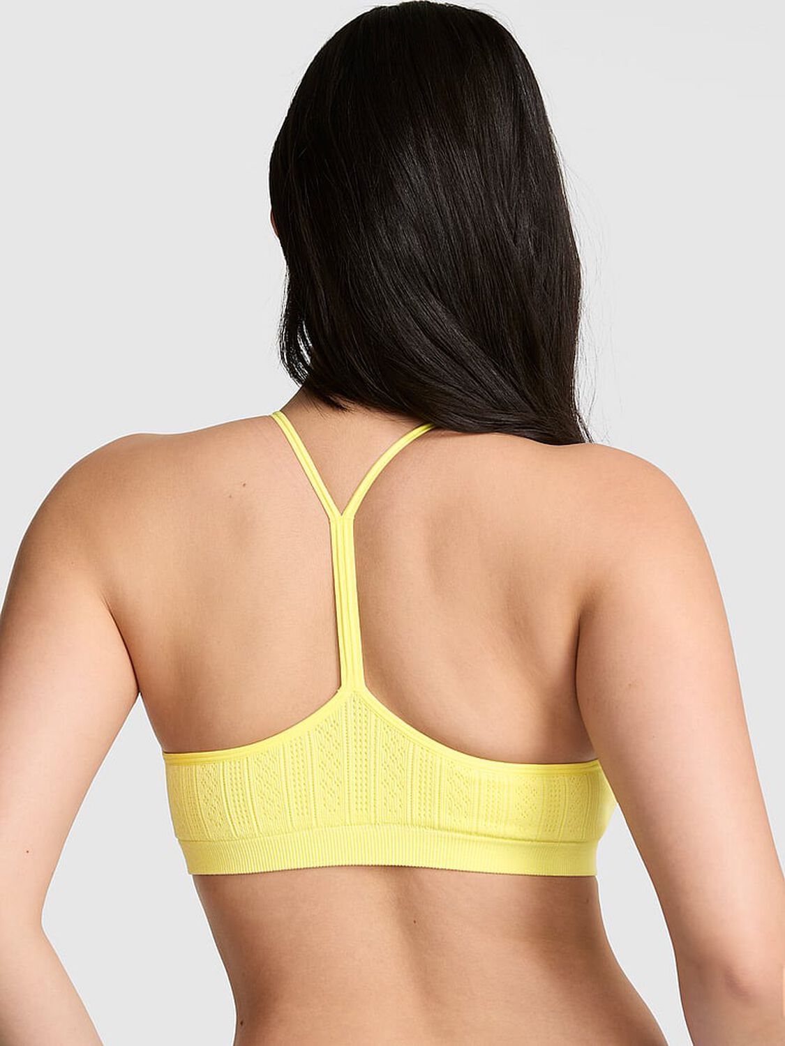 pink Pink AnyWear Low-Scoop Racerback Bra Pineapple Ice 2 of 2 