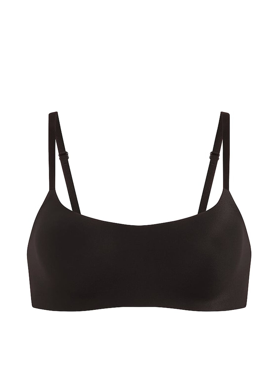vs Pink Marshmallow Lightly Lined Wireless Comfy Bra Black 3 of 3 