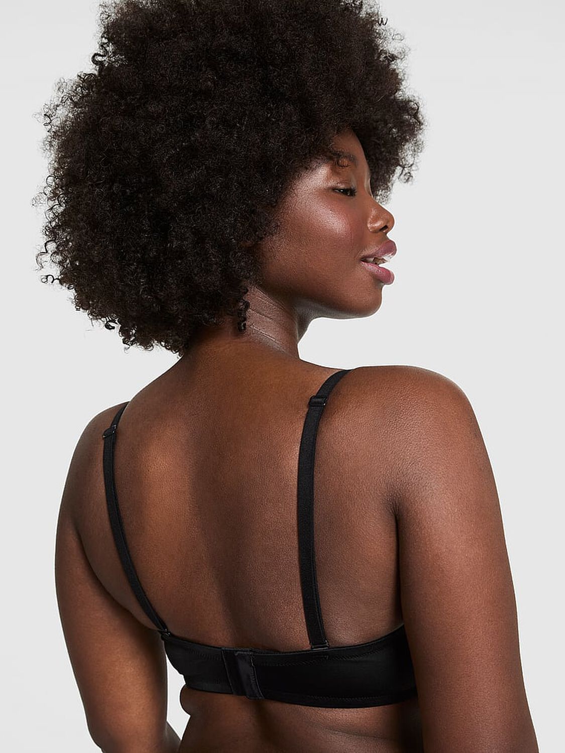 vs Pink Wear Everywhere Wear Everywhere Push-Up Strapless Bra Black 2 of 3 