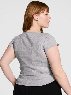 Multi Rib Henley Tee