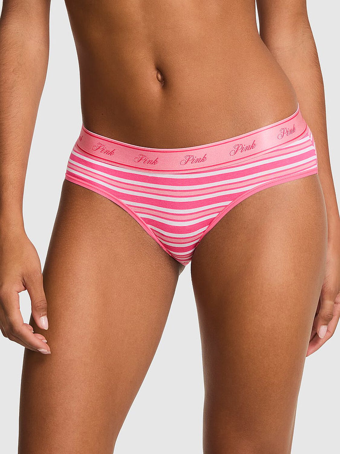 vs Pink Logo Cotton Hiphugger Panty 1 of 3 
