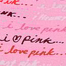 No-Show Cheeky Panty, Pink Lollipop Script Print, swatch