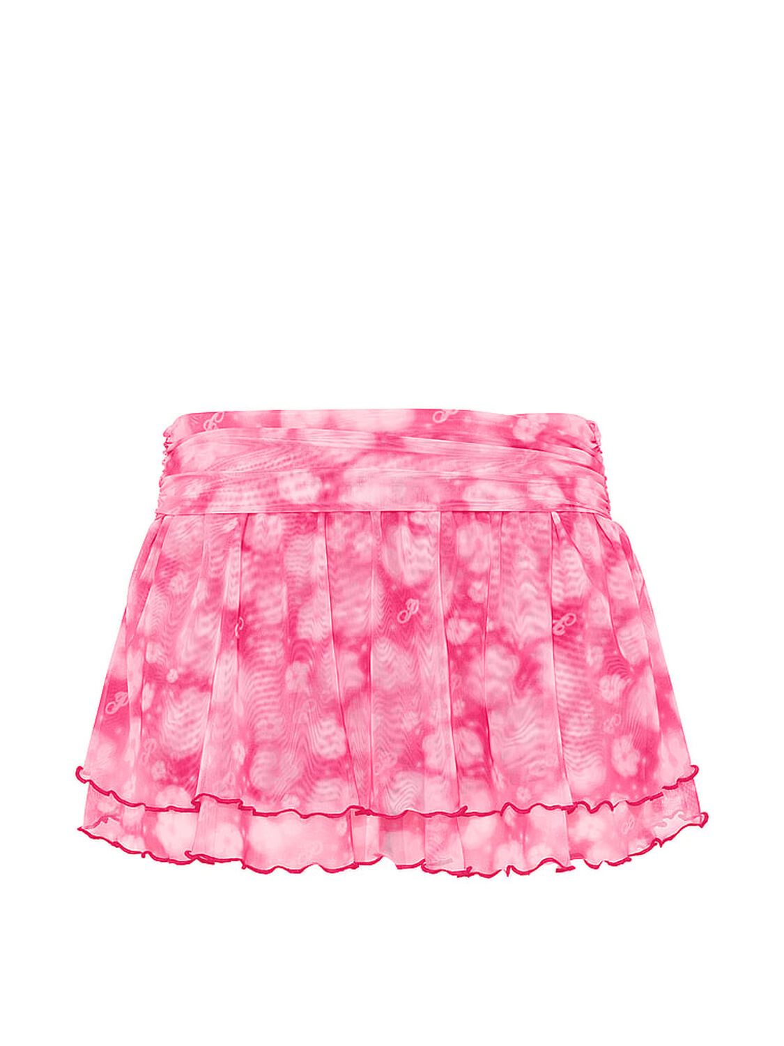 vs Pink Swim Ruffle Flirty Mini Skort Spray Floral 3 of 4 
