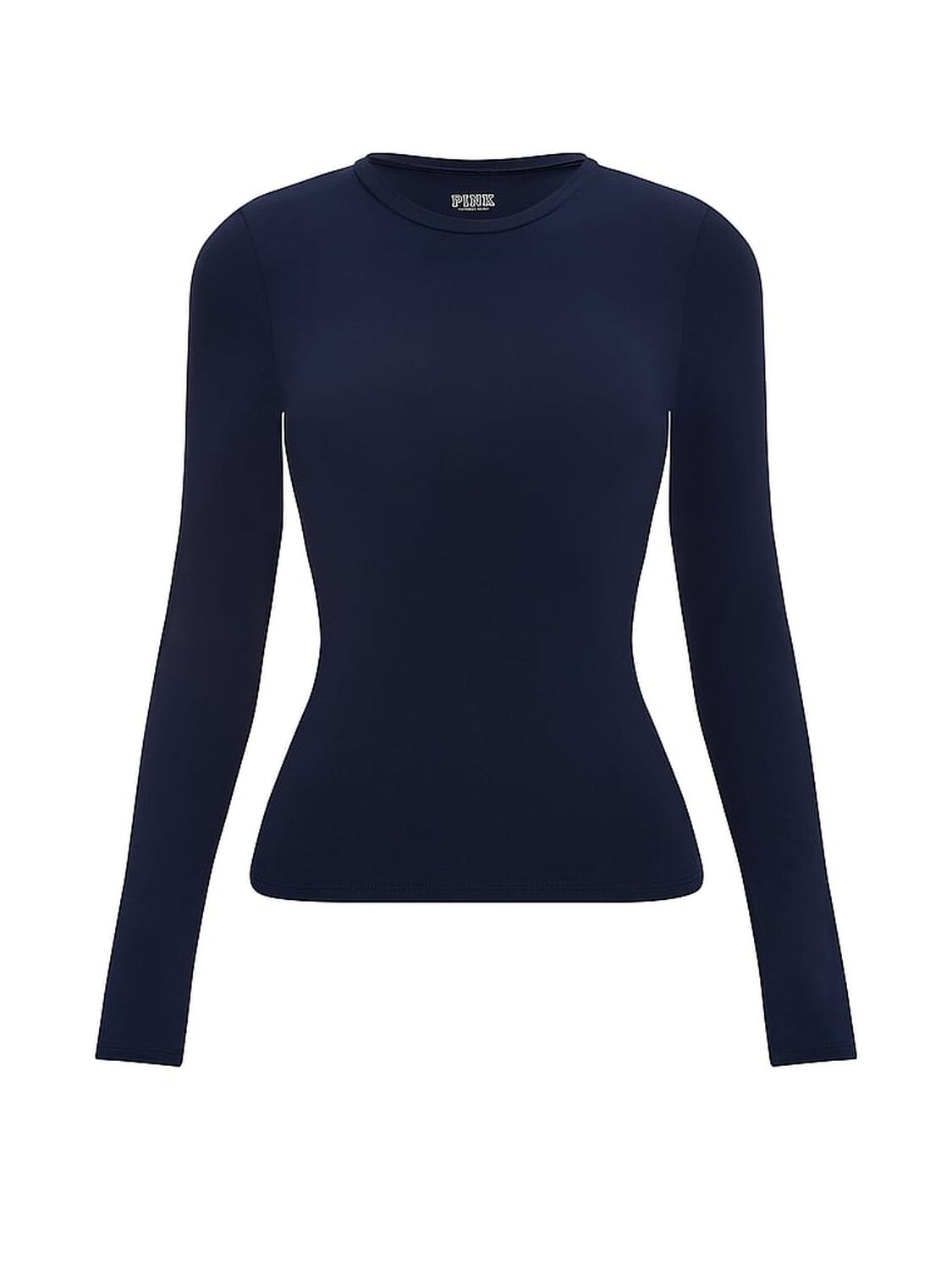 vs Pink PINK Base Stretch&trade; Long-Sleeve Tee Noir Navy 3 of 3 