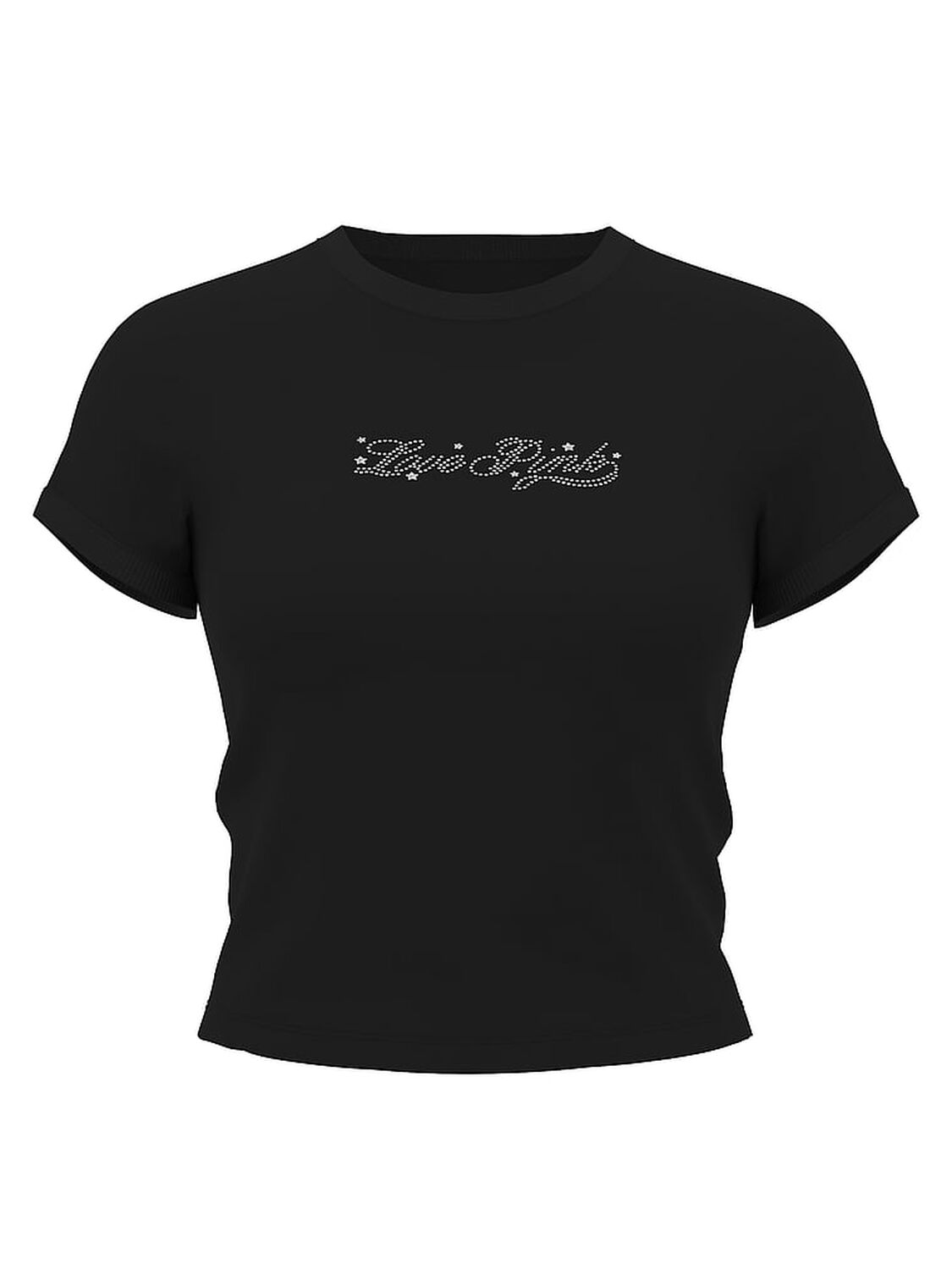 vs Pink Retro Cotton Tee Pure Black Ott Bling Capsule 3 of 3 