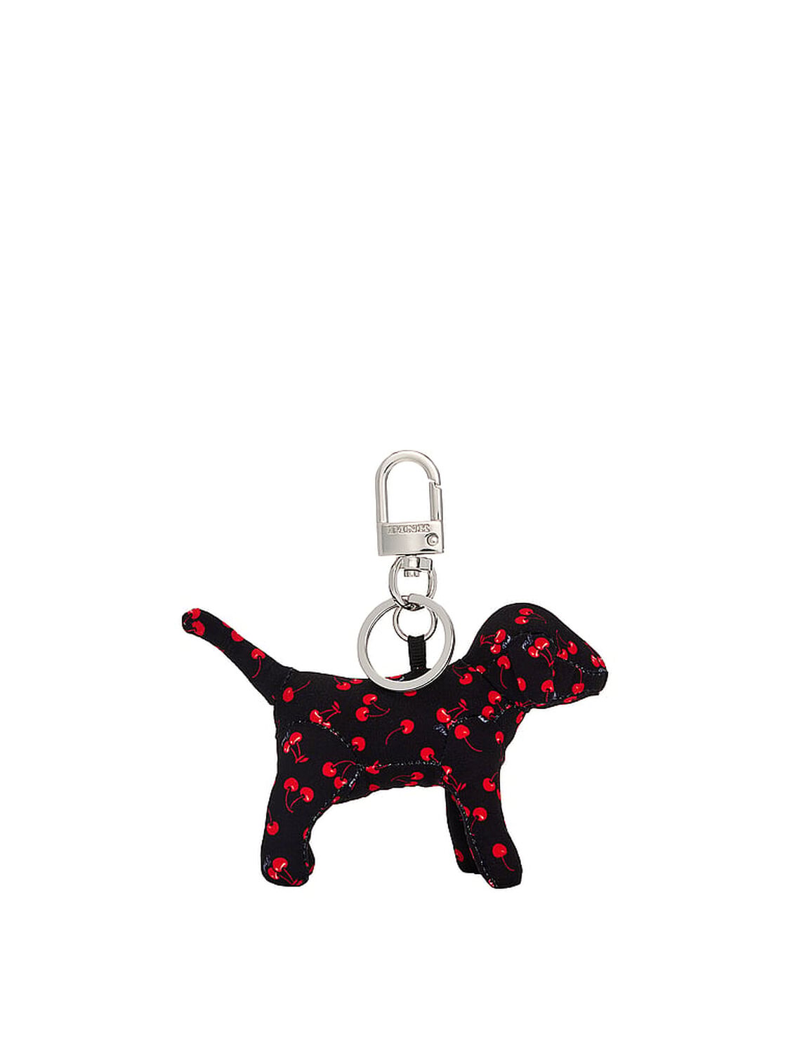 vs Pink Micro Dog Keychain Charm Black Mini Cherries Print 1 of 1 