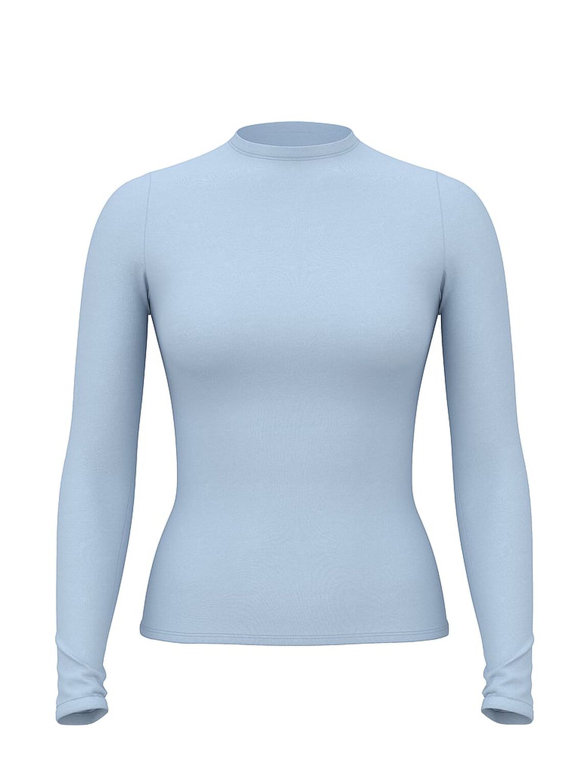 vs Pink Base Stretch Long-Sleeve Tee Icy Blue 1 of 2 