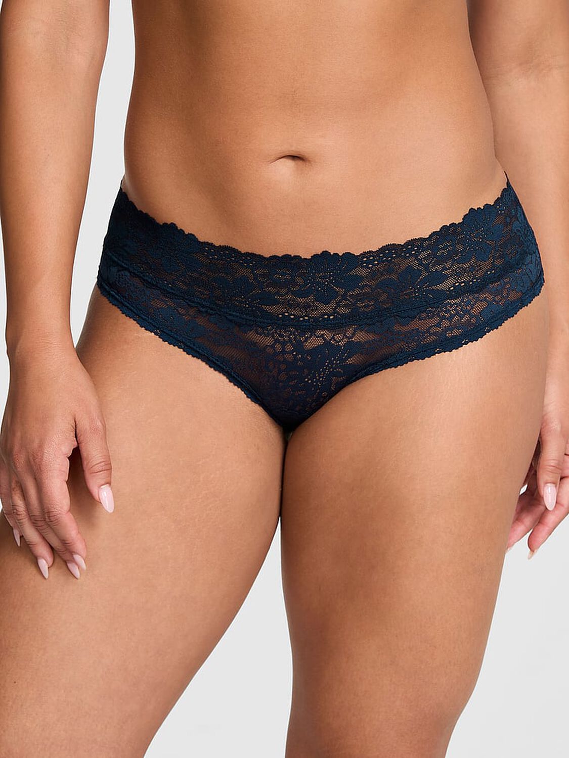vs Pink Wink Hiphugger Panty Noir Navy 1 of 3 