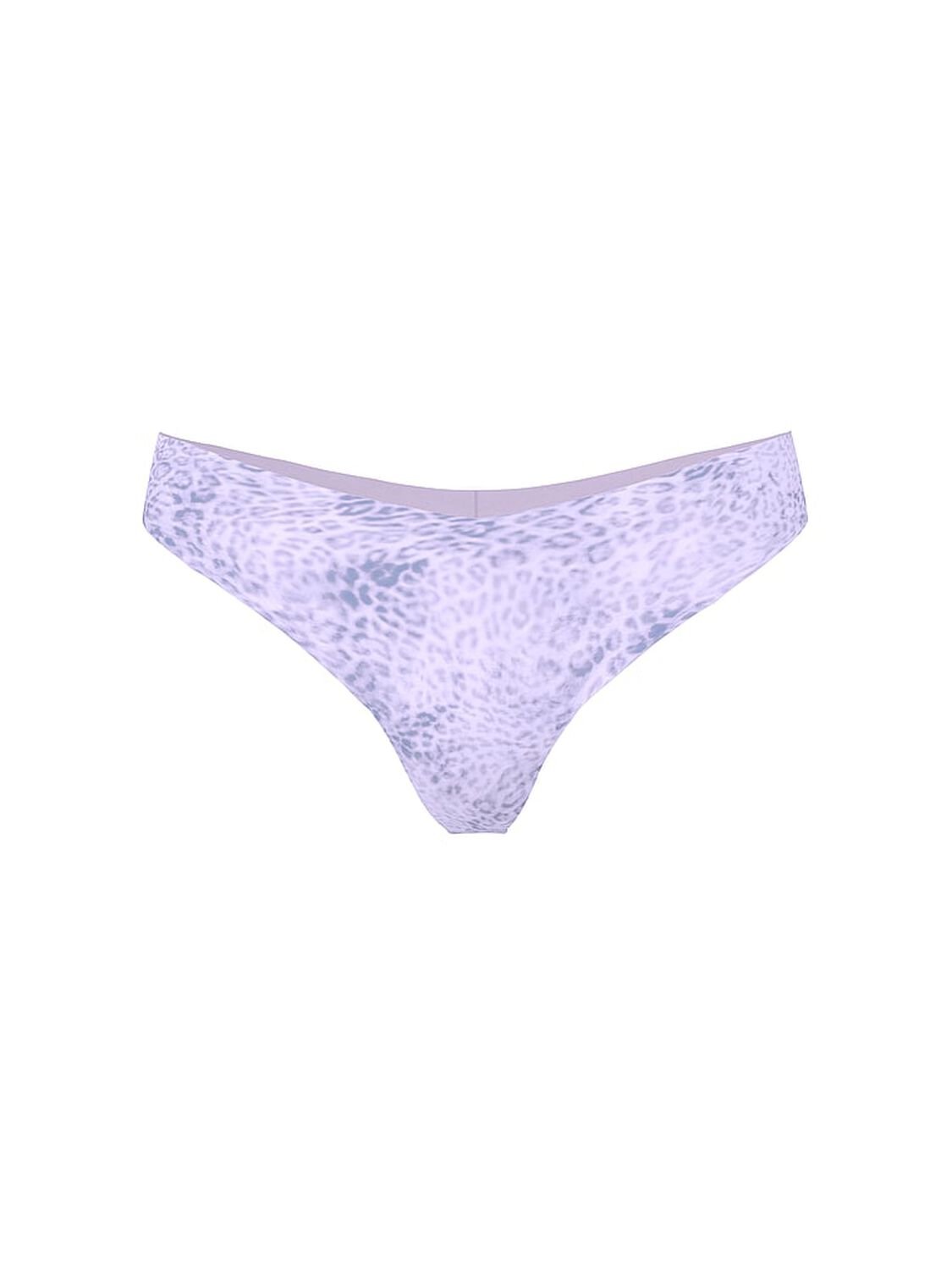 vs Pink No-Show Thong Panty Tinted Lilac Leopard 3 of 3 