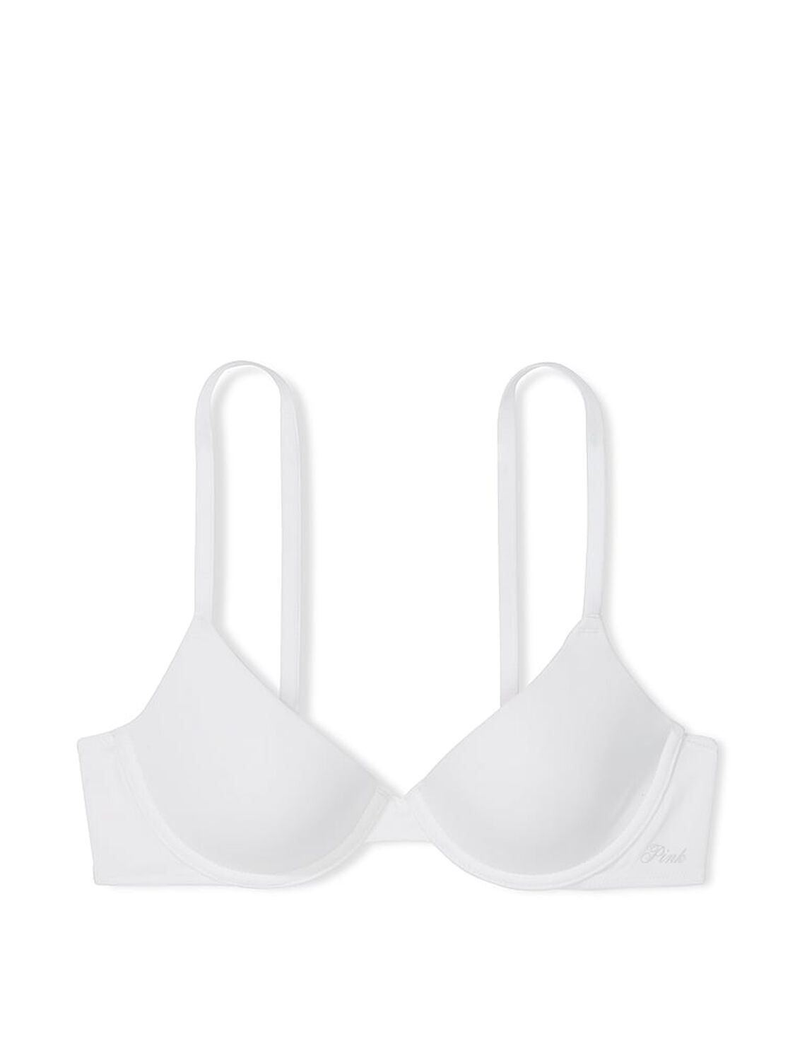 vs Pink Wear Everywhere Wear Everywhere Lightly Lined T-Shirt Bra Optic White 3 of 3 