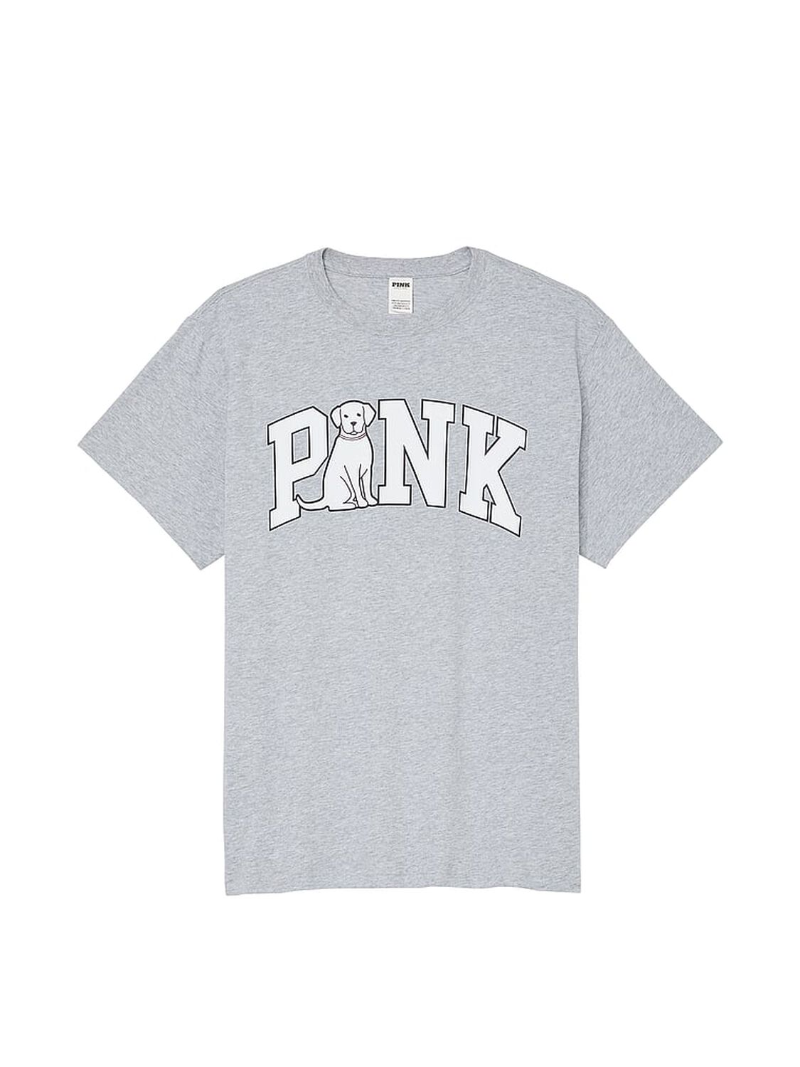 vs Pink Campus Cotton Tee Medium Heather Grey 3 of 3 
