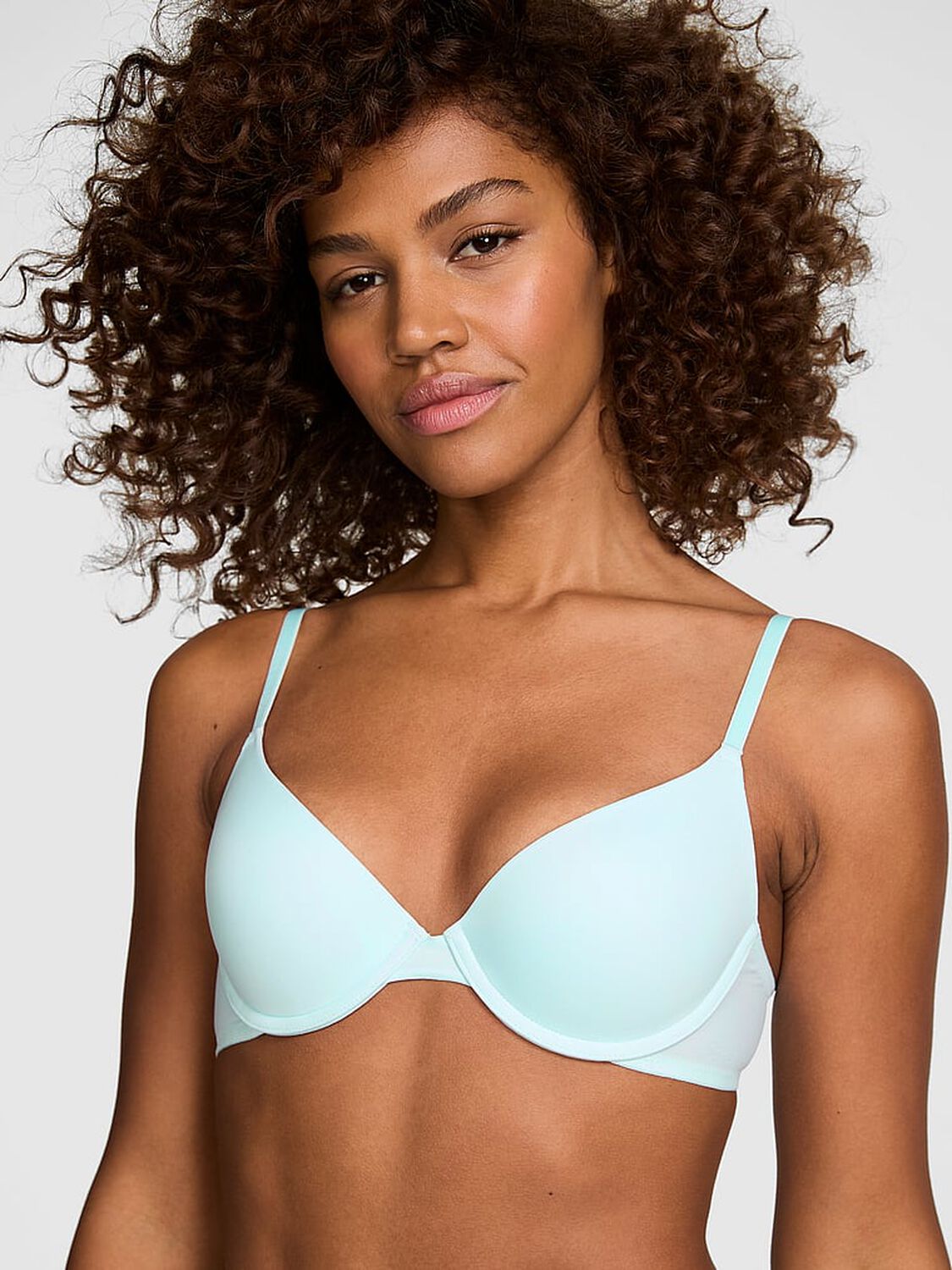 vs Pink Wear Everywhere Wear Everywhere Push-Up Bra Spray Blue 1 of 3 