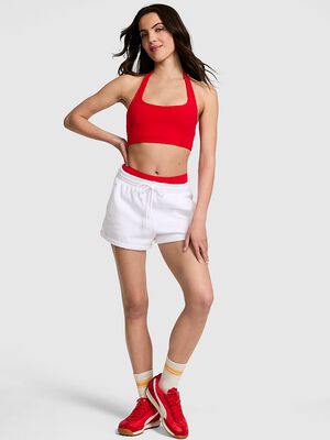 All-Day Cotton Halter Sports Bra