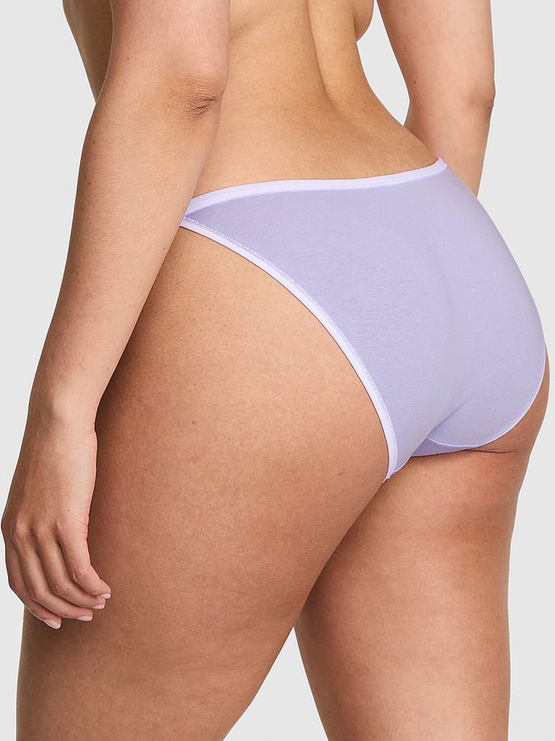 vs Pink Cotton String Bikini Panty Sweet Lavender With No Tan Lines Graphic 2 of 3 