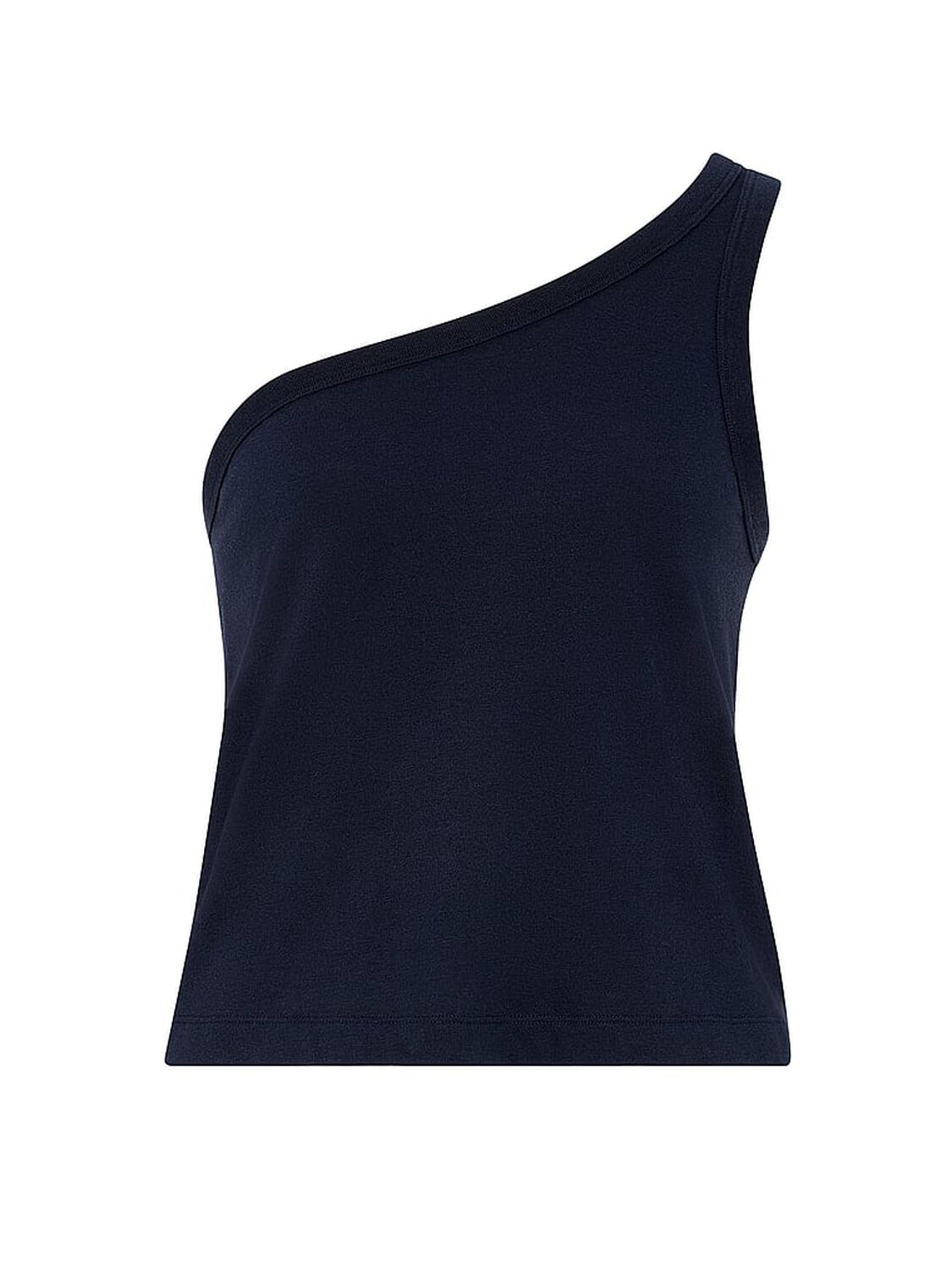 vs Pink Dream Jersey One-Shoulder Tank Top Noir Navy 3 of 3 
