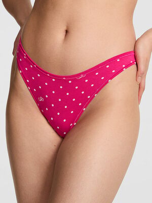 Cotton High-Leg Thong Panty