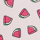 Seamless High-Leg Thong Panty, Vs White Watermelon Print, swatch