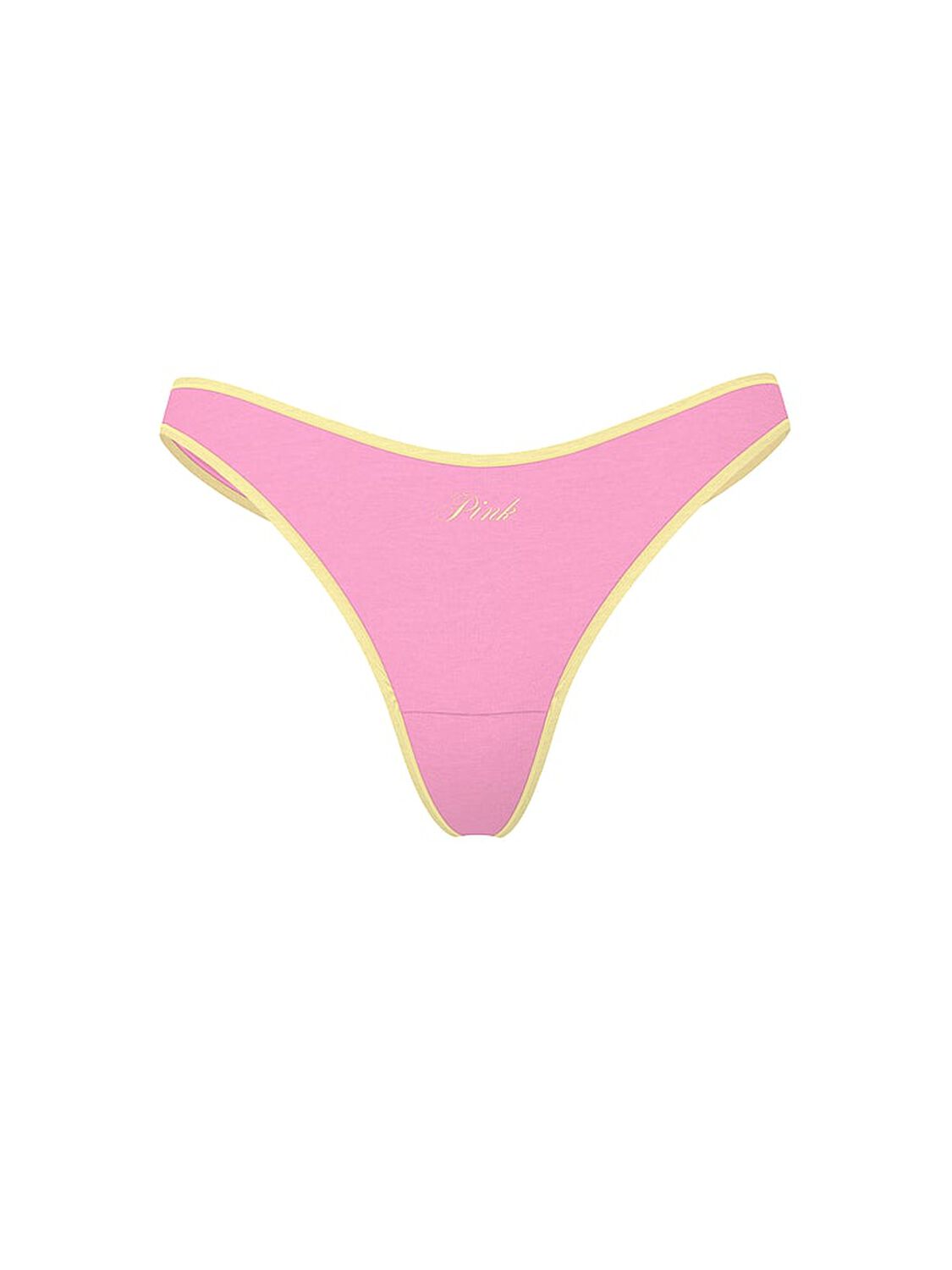 vs Pink Cotton High-Leg Thong Panty Pink Lollipop 3 of 3 