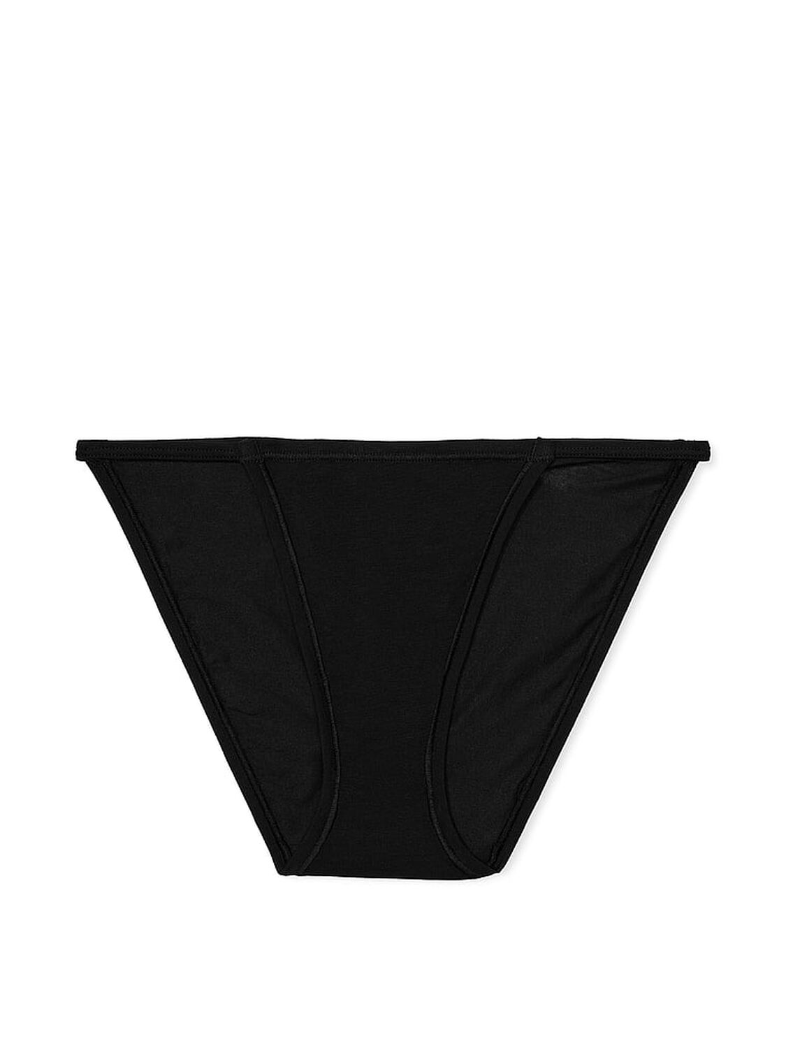 vs Pink Cotton String Bikini Panty Pure Black 3 of 3 