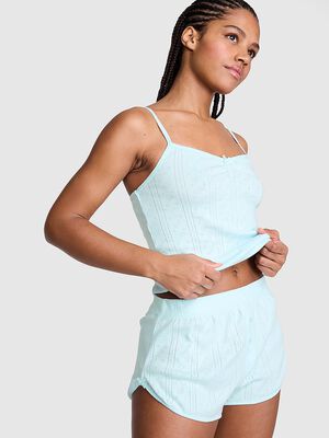 Pointelle Bow Boxer Shorts