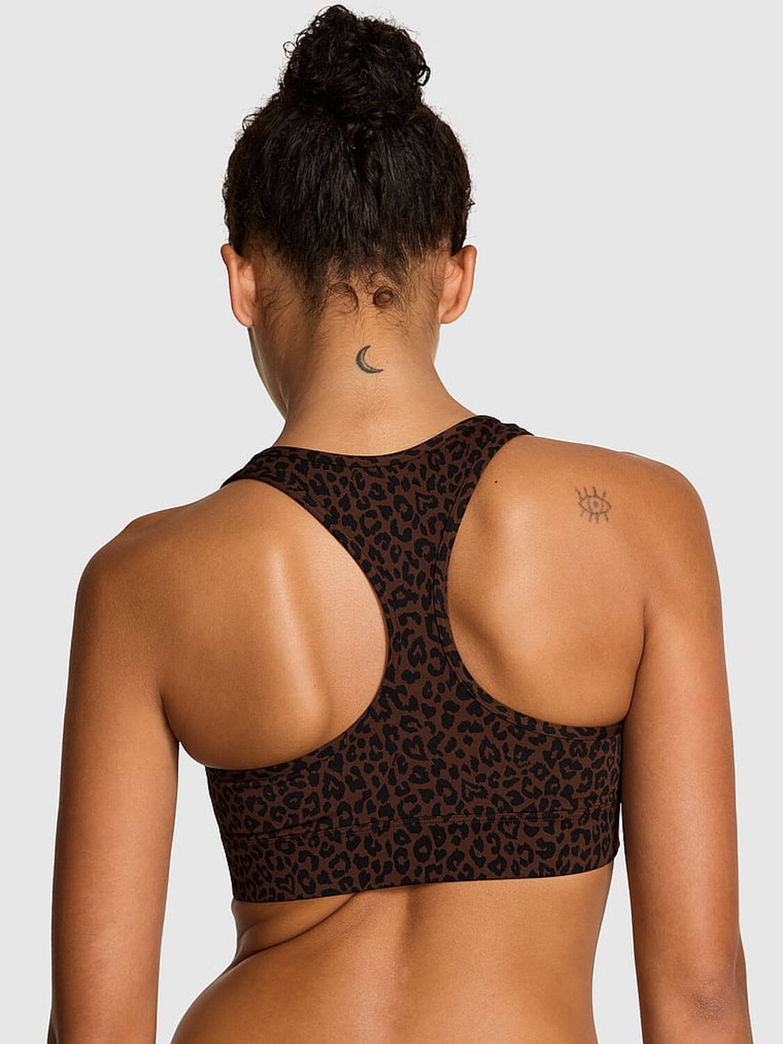 vs Pink Relay Racerback Sports Bra Leopard 2 of 3 